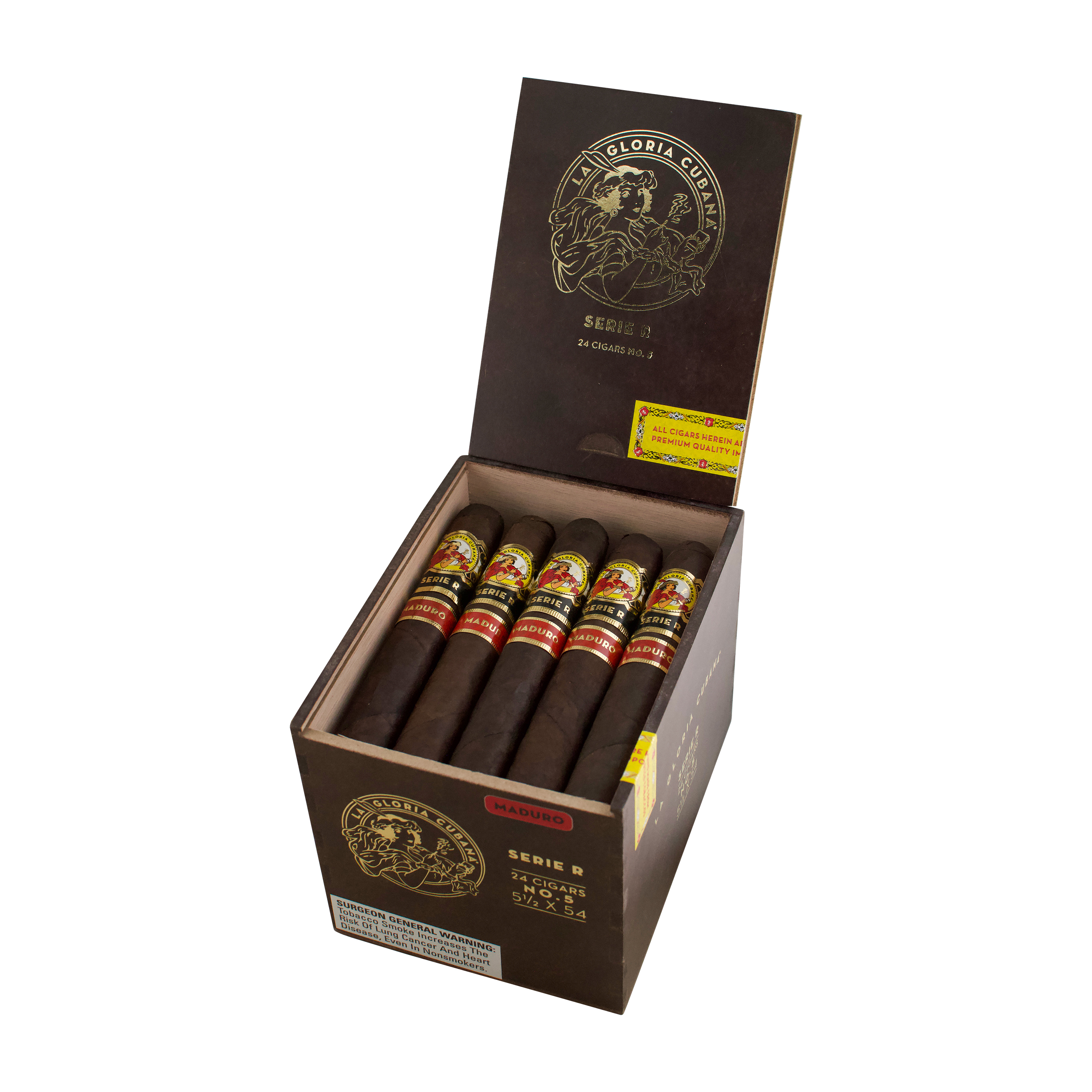 La Gloria Cubana Serie R No. 5 Maduro Cigar - Box